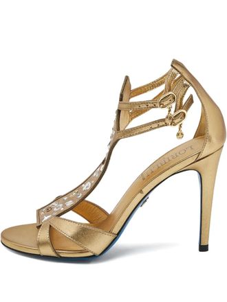 Loriblu Sandalen met kristallen gesp - Goud