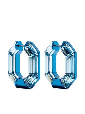 Swarovski Lucent hoop earrings - Blue
