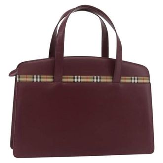 Burberry Pre-owned Handbags, female, Red, Size: ONE SIZE Pre-owned Vintage Hand Bag