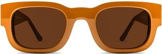 Thierry Lasry Moderne Zwarte Zonnebril - unisex - Zonnebrillen - Oranje - 49 MM - Accessoires