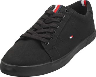 Tommy Hilfiger Mens Vulcanised Trainers, Black (Black/Black), 7