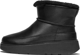 FitFlop Fitflop Womens Fit Flop Gen-FF Ultra Mini Shearling Lined Leather Boots in Black Suede - Size UK 3