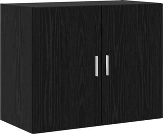 vidaXL Armario De Pared Roble Negro 80 X 42,5 X 64 Cm Vidaxl