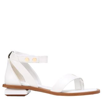 Franco Sarto Parker White Leather I4995L2100 Womens