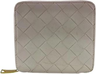 Bottega Veneta Pre-owned Lange portemonnee (bi-fold) - Dames - Vintage Accessoires - Roze - ONE Size - Leer - Vintage
