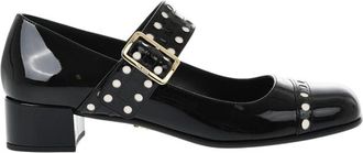 Prada Black Embellished Pumps