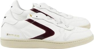Valsport Klassiek Wit Bordeaux Sneakers - Heren - Sneakers - Wit - 41 EU - Schoenen