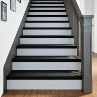 vidaXL Pelda&ntilde;os De Escalera 16 Uds Madera Maciza Roble Marr&oacute;n Oscuro Vidaxl