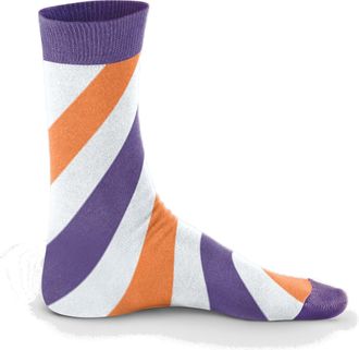 PERSONA Colourful Striped Socks | Luxury Egyptian Cotton | Novelty | Super Soft | Breathable | UK Mens 6.5-11 | 1 Pair | Breathable | Crew Socks (Egyptian Cot
