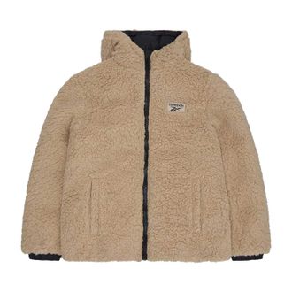 Reebok Dames Sherpa Reversibele Pufferjas (Zwart)