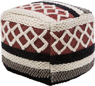 Beliani Pouffe SAGAR Cotton Multicolour
