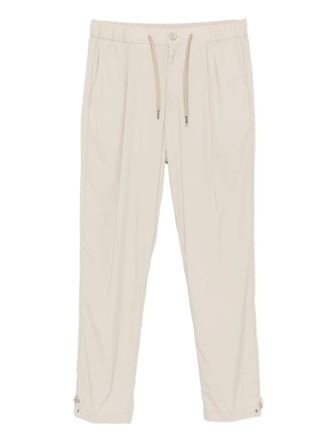 Herno drawstring pleated trousers - Neutrals