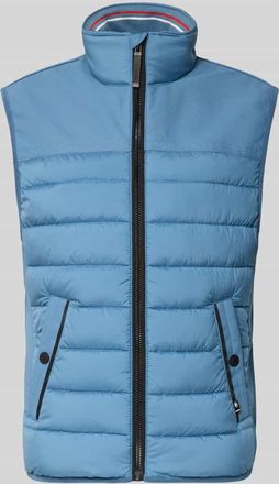 Tom Tailor Regular Fit Steppweste aus wasserdichtem Material in Hellblau, Gr&ouml;&szlig;e XXXL