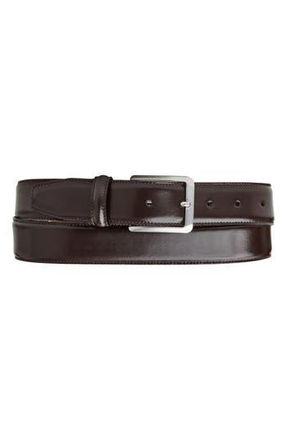 Bruno Magli Dante Leather Belt in Dark Brown at Nordstrom Rack, Size 32