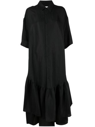 Ami Chemisier con ruches - Nero