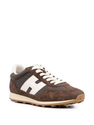 Hogan Suede & Leather Colorblock Sneaker - Brown