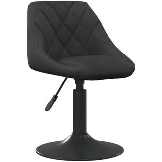 vidaXL Bar Stool Black Velvet Vidaxl