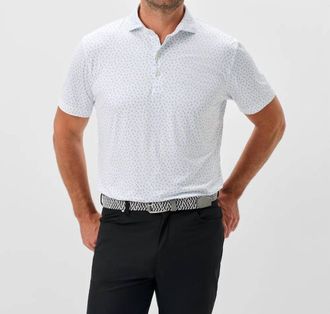 Johnnie-O Tini Dancer Polo In White