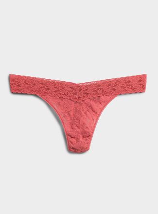 Hanky Panky Womens Stretch lace thong Nylon