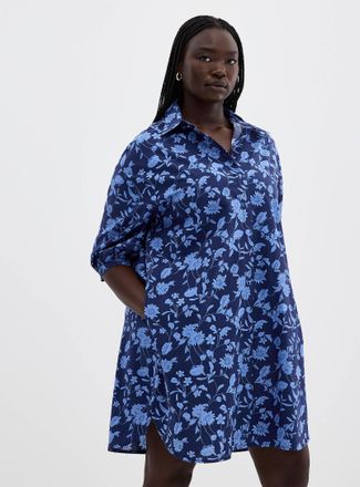 Contemporaine Womens Flower bouquet shirtdress