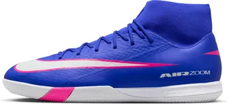 Nike Mens Mercurial Superfly 10 Academy IC High-Top Soccer Shoes in Blue | FQ8332-446