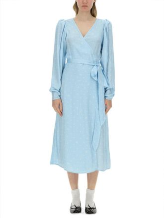 Rotate Polka Dot Midi Dress