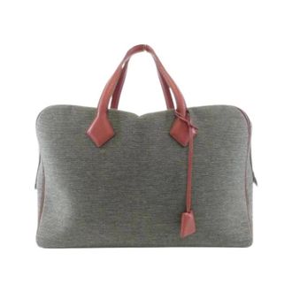 Herm&egrave;s Pre-owned Vintage Toile H Handbag - Dames - Pre-owned - Grijs - Maat: ONE Size
