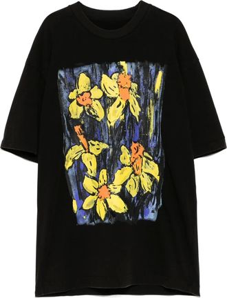 JNBY T-shirt con stampa grafica - Nero