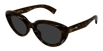 Saint Laurent SL 859/K Asian Fit 003 Womens Sunglasses Tortoiseshell Size 54