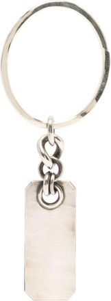 Werkstatt München sterling silver dog tag keyring - unisex - Sterling Silver - One Size