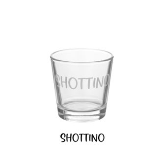 KASANOVA Bicchierino shot vetro scritta Shottino 110 ml