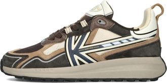 Kaotiko Heren Vancouver Tech Sneakers - Heren - Sneakers - Bruin - 46 EU - Wol - Schoenen