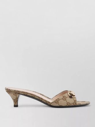 Gucci gg canvas horsebit mules