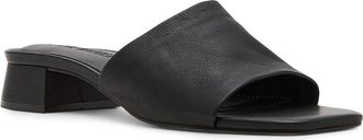 Steve Madden Montgomery Womens Sandals Black Leather : 7.5 M, Synthetic