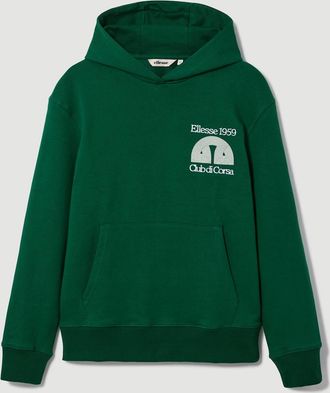 Ellesse Mens Club Di Corsa Hoodie - Dark Green - Size: 34