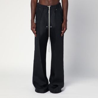Rick Owens Wide Bela black pants in silk