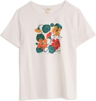 Seasalt Cornwall Organic Cotton Printing Ink T-Shirt in Nasturtium Painting Chalk at Nordstrom, Size 12