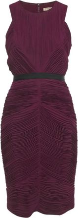 Burberry Abito midi smanicato - Viola