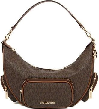 Michael Kors Borsa a spalla convertibile Merritt media - - Bags - Donna - Marrone - ONE SIZE