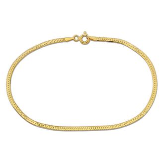Amour 2mm Herringbone Chain Bracelet In 10K Yellow Gold, 9 In