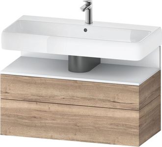 Duravit Duravit - Qatego Mueble Bajo Lavabo, 1 Extra&iacute;ble Y 1 Caj&oacute;n