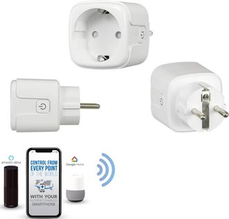 Trade Shop Trade Shop - Presa Wifi Intelligente Smart Timer Alexa Google Home Ios Android Per Domotica