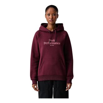 Peak Performance Original Hood - Sweatshirts & Hoodies - Mujer - Rojo - XS