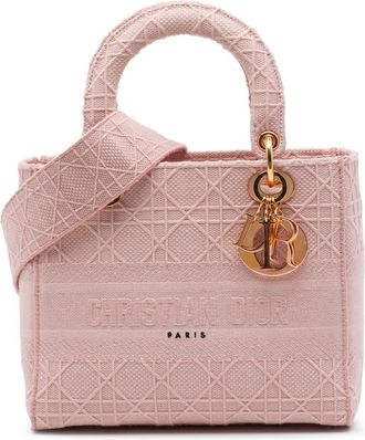 Dior Pre-owned Dior Medium Embroidered Canvas Cannage Lady D Lite Ladies 0G9MDF8MKJJIXRRG