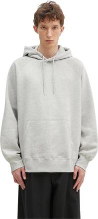 Wood Wood Hoodies & sweatvesten, Heren, Grijs, S, Katoen, Fred Hoodie