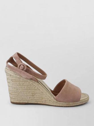 Prada suede leather ankle-strap espadrille sandals