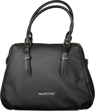 Valentino Gestructureerde Handtas met Ritssluiting - Dames - Handtassen - Zwart - ONE Size - Tassen