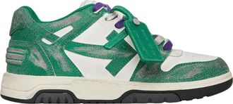 Off-white Out Of Office Vintage Calf Leather Green Sneakers