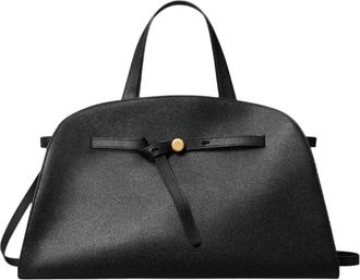 Tory Burch Romy Bauletto - Dames - Handtassen - Zwart - ONE Size - Leer - Tassen