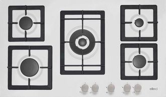 Elleci Elleci Plano 90 Blanco Empotrable 86 Cm Gas 5 Quemador(es)